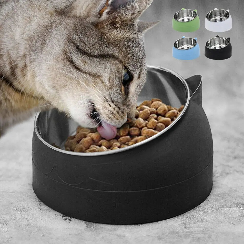 Bowl To Protect The Cervical Spine 15 Degree Oblique Mouth Pet
