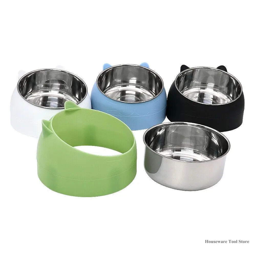 Bowl To Protect The Cervical Spine 15 Degree Oblique Mouth Pet