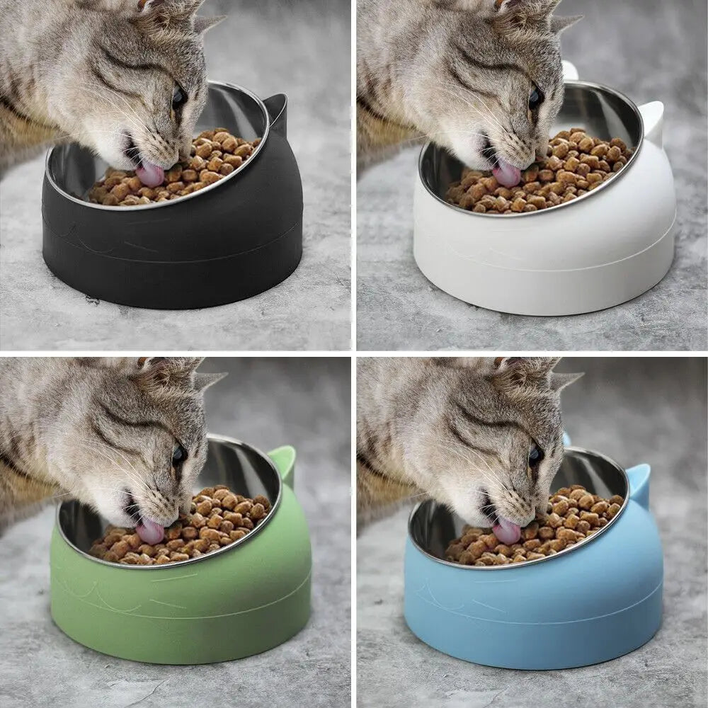 Bowl To Protect The Cervical Spine 15 Degree Oblique Mouth Pet