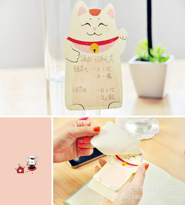 Kwaii fortune Cat memo pad