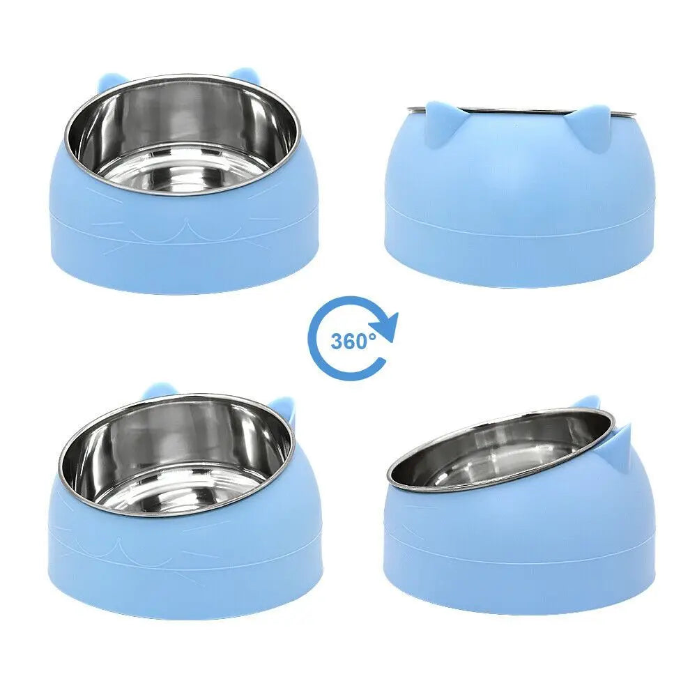 Bowl To Protect The Cervical Spine 15 Degree Oblique Mouth Pet