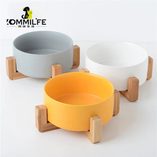 Ceramic cat Bowl Anti-slip