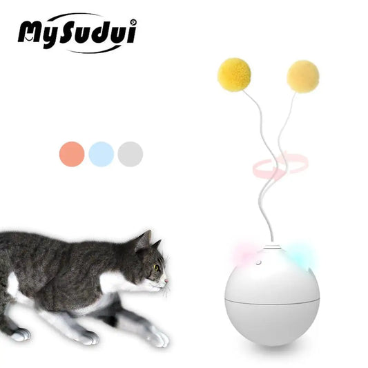 Automatic Cat Toy Ball Rolling Colorful Led Ear